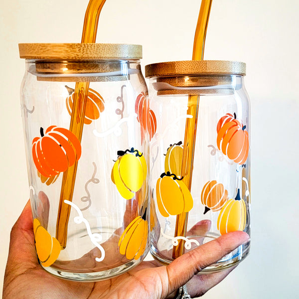 Whimsical Pumpkins Libbey Glass