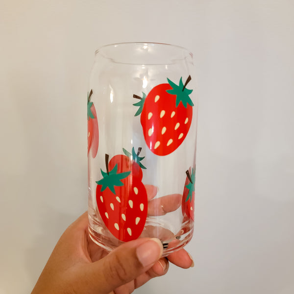 Strawberry Libbey Glass